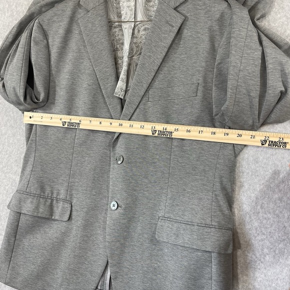 Lauren Ralph Lauren Blazer Men's 42S Gray Cotton Nylon Spandex 2 Button‎ *Flaw - Picture 5 of 13